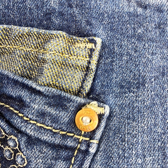 Express ReRock Distressed Bootcut Jeans EUC - Picture 7 of 13